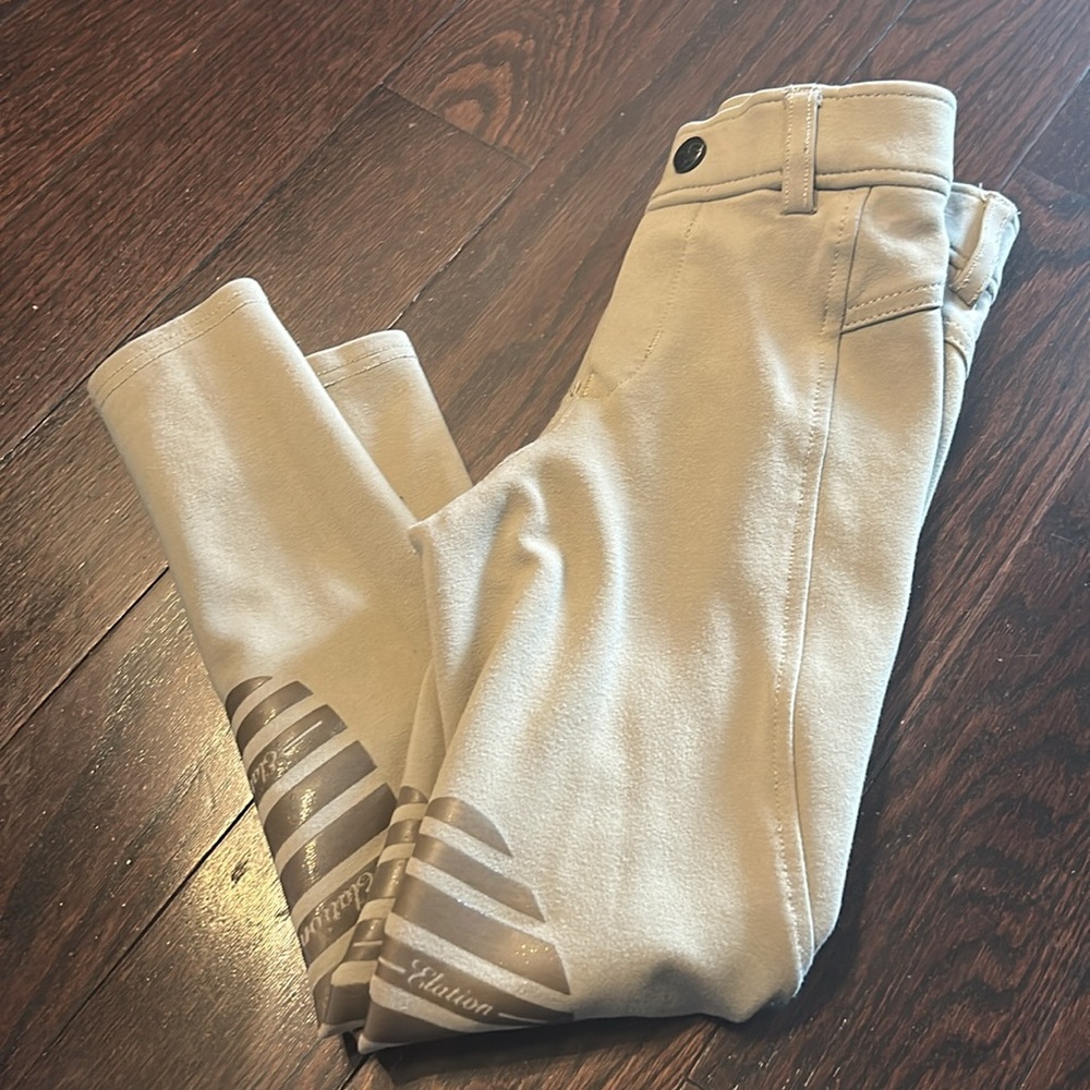 XS Equestrian Tan Kids Breech Riding Pants